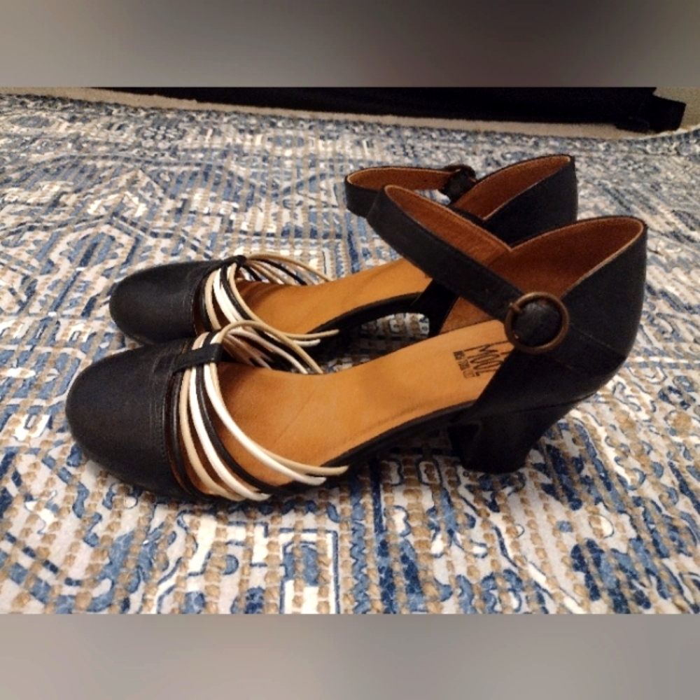 Miz Mooz Leather Fedora Heels